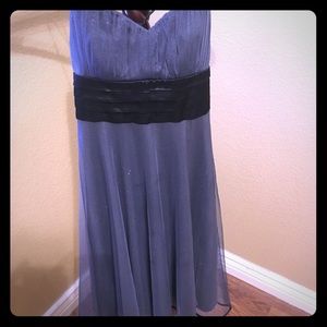 Strapless evening dress